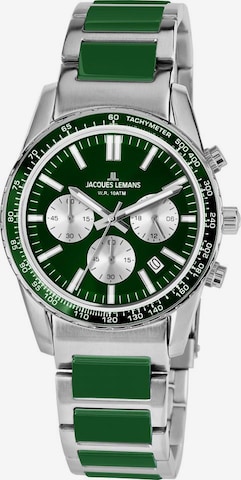 Jacques Lemans Analog Watch 'Liverpool, 1-2059J' in Green: front