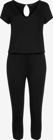 LASCANA Jumpsuit in Zwart: voorkant