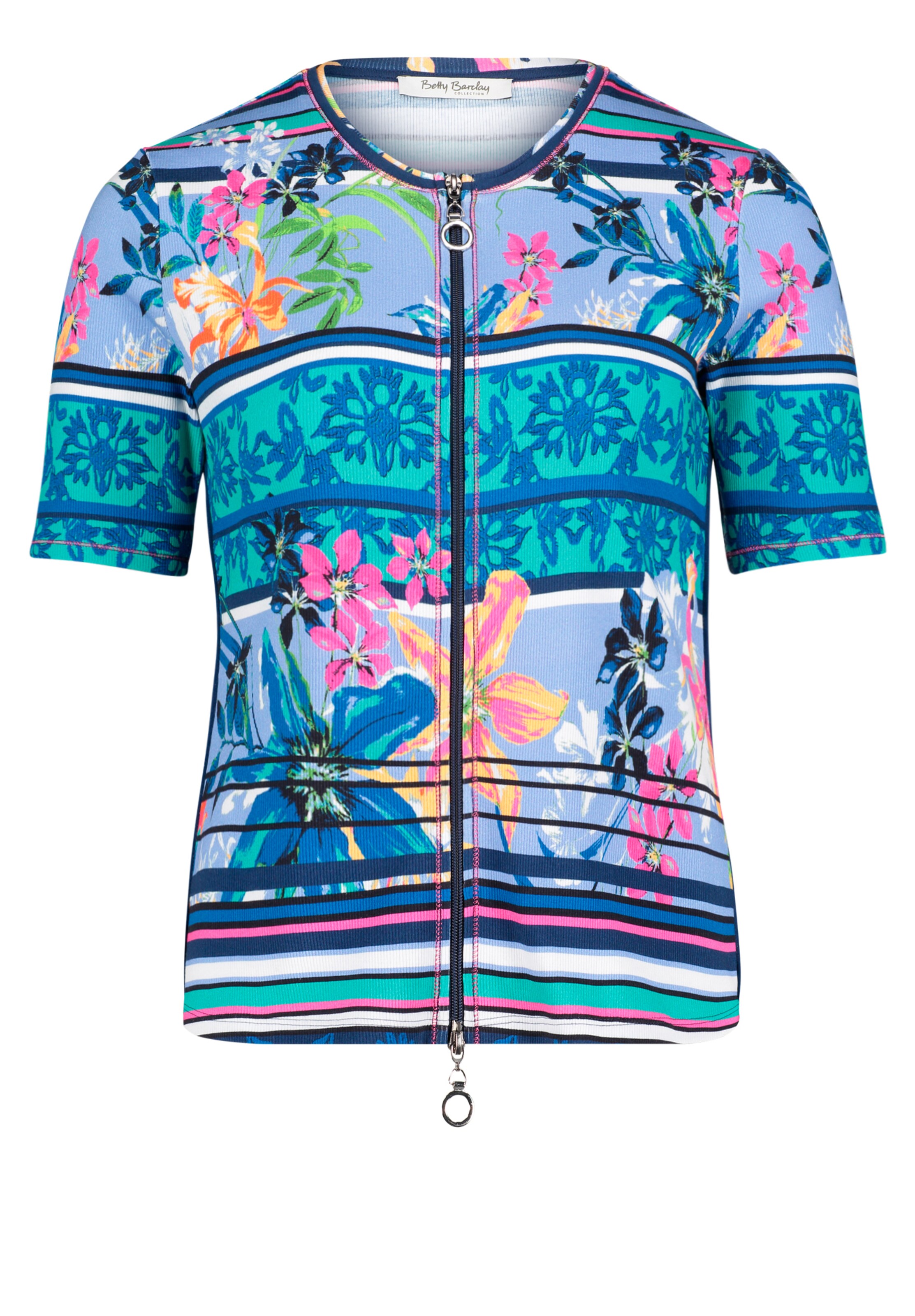 Betty Barclay - Gebreid vest in de kleur Smoky blue