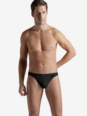 Slip ' Cotton Sporty ' Hanro en noir : devant