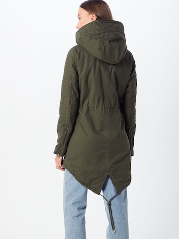 Urban Classics Between-Seasons Parka 'Sherpa' in Green: back