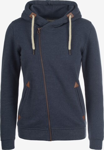 DESIRES Zip-Up Hoodie in Blue: front