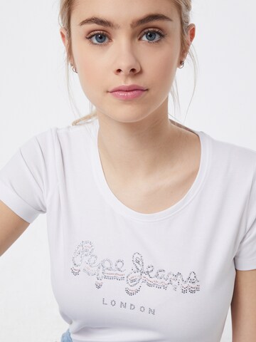 Pepe Jeans - Camiseta 'BEATRICE' en blanco