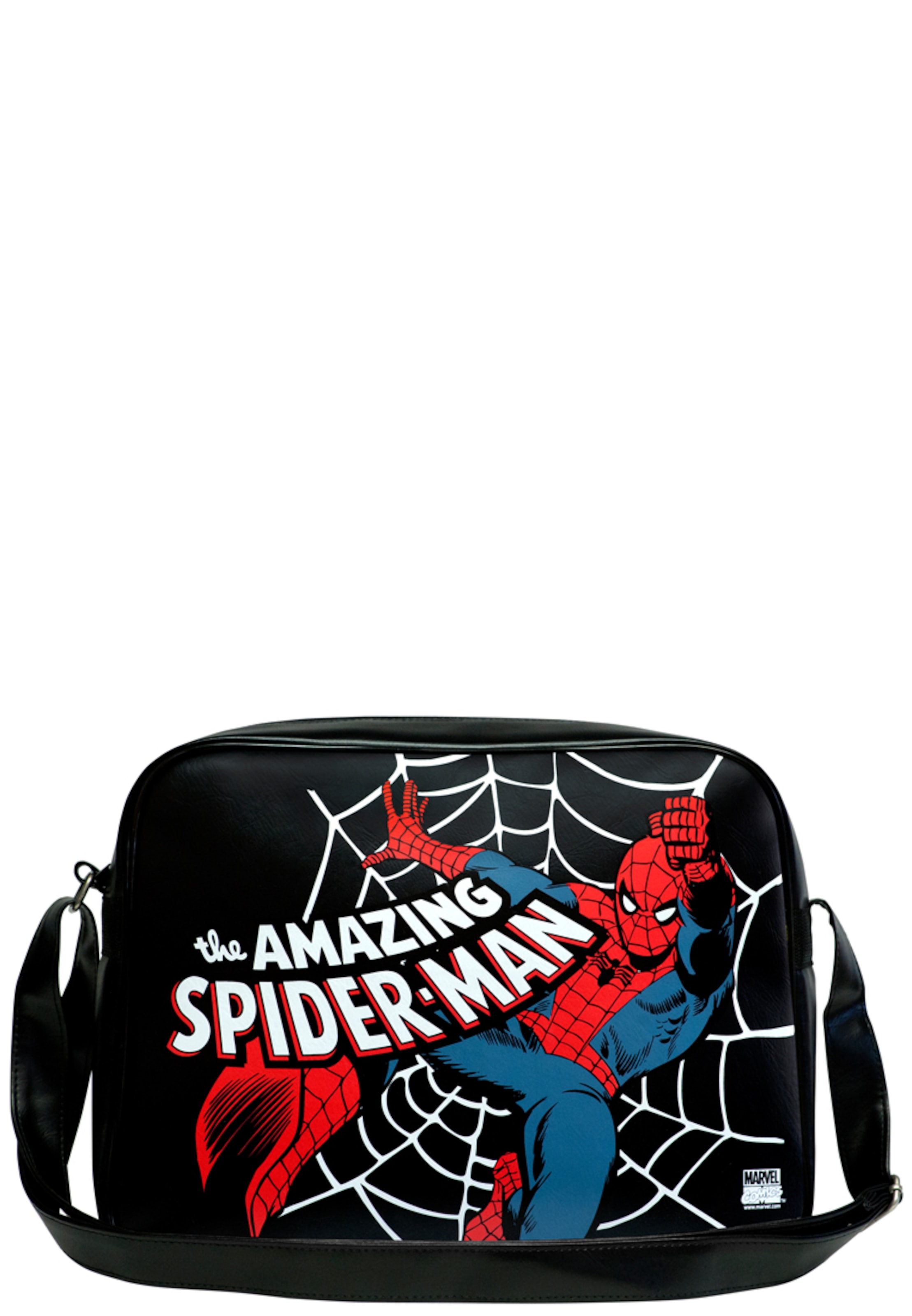 LOGOSHIRT Tasche "Spider-Man" in Schwarz: Vorderseite
