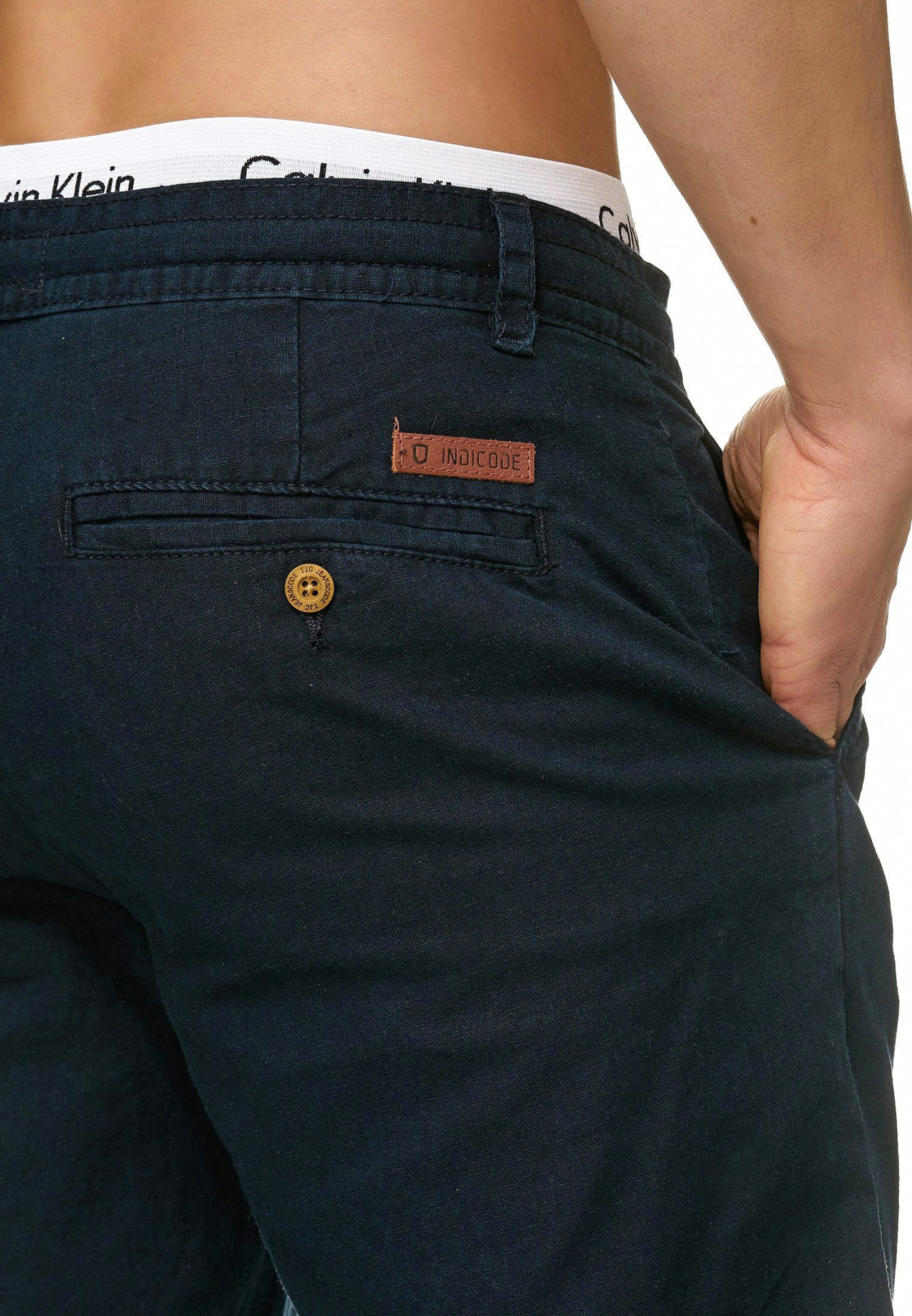INDICODE JEANS Regular Chino 'Veneto' in Blauw
