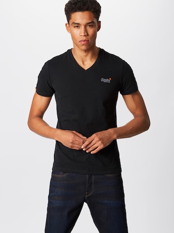 Superdry Shirt in Zwart: voorkant