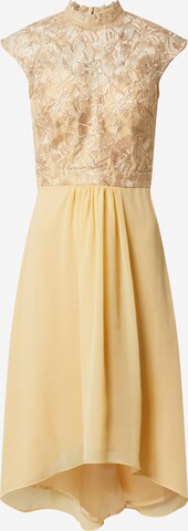 Chi Chi London - Vestido de cocktail 'Jaenie' em amarelo: frente