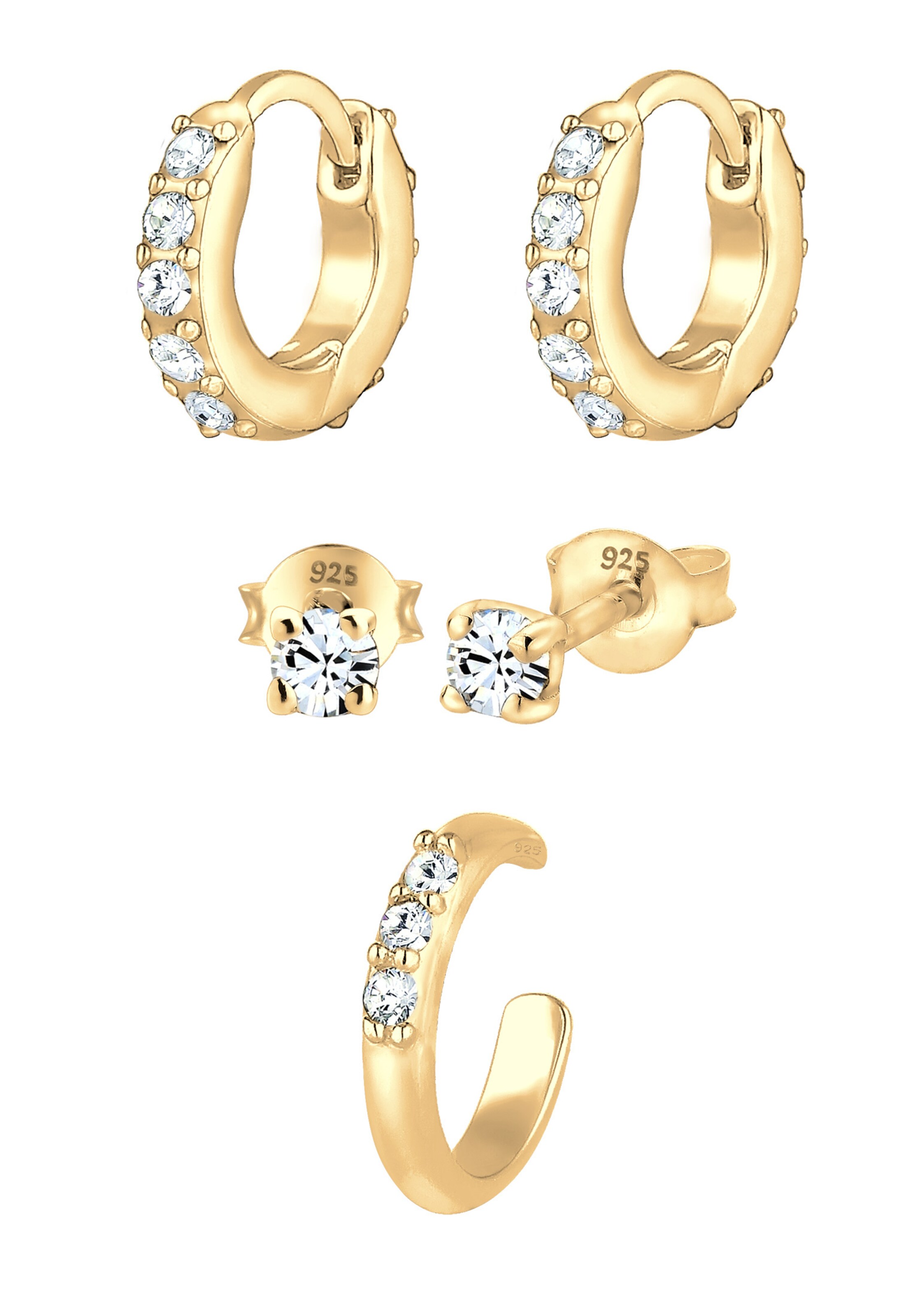 ELLI Earrings in Gold: front