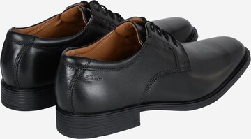 CLARKS Schnürschuh 'Tilden Plain' in Schwarz