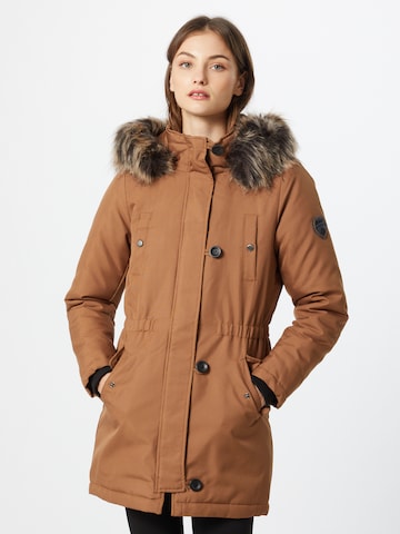 Parka d’hiver 'Iris' ONLY en marron : devant