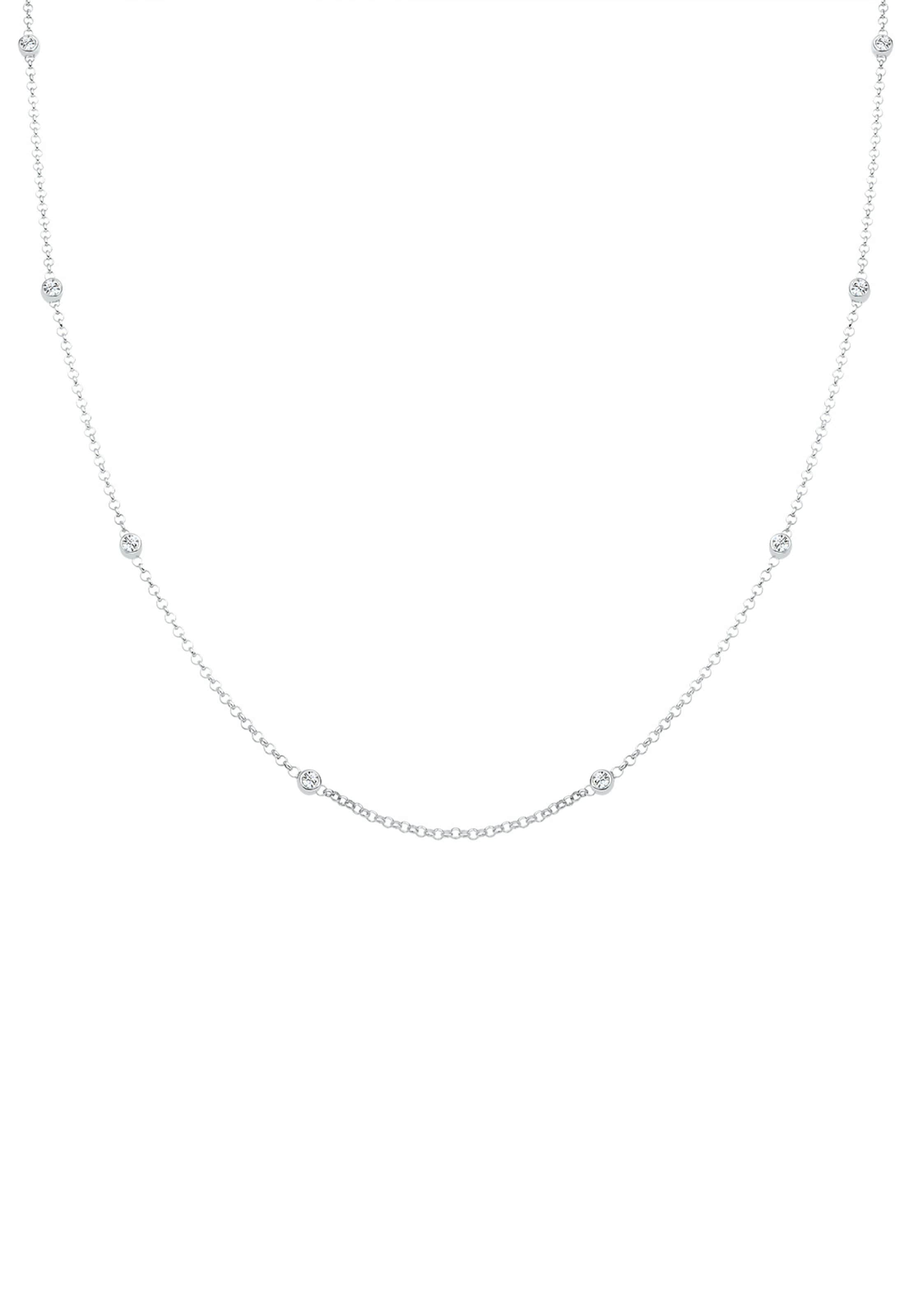 ELLI Ketju 'Kristall' värissä hopea: etupuoli