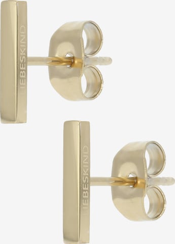 Boucles d'oreilles Liebeskind Berlin en or : devant