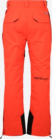 Regular Pantaloni sport 'Pro Racer Rescue' de la Superdry Snow pe portocaliu: spate