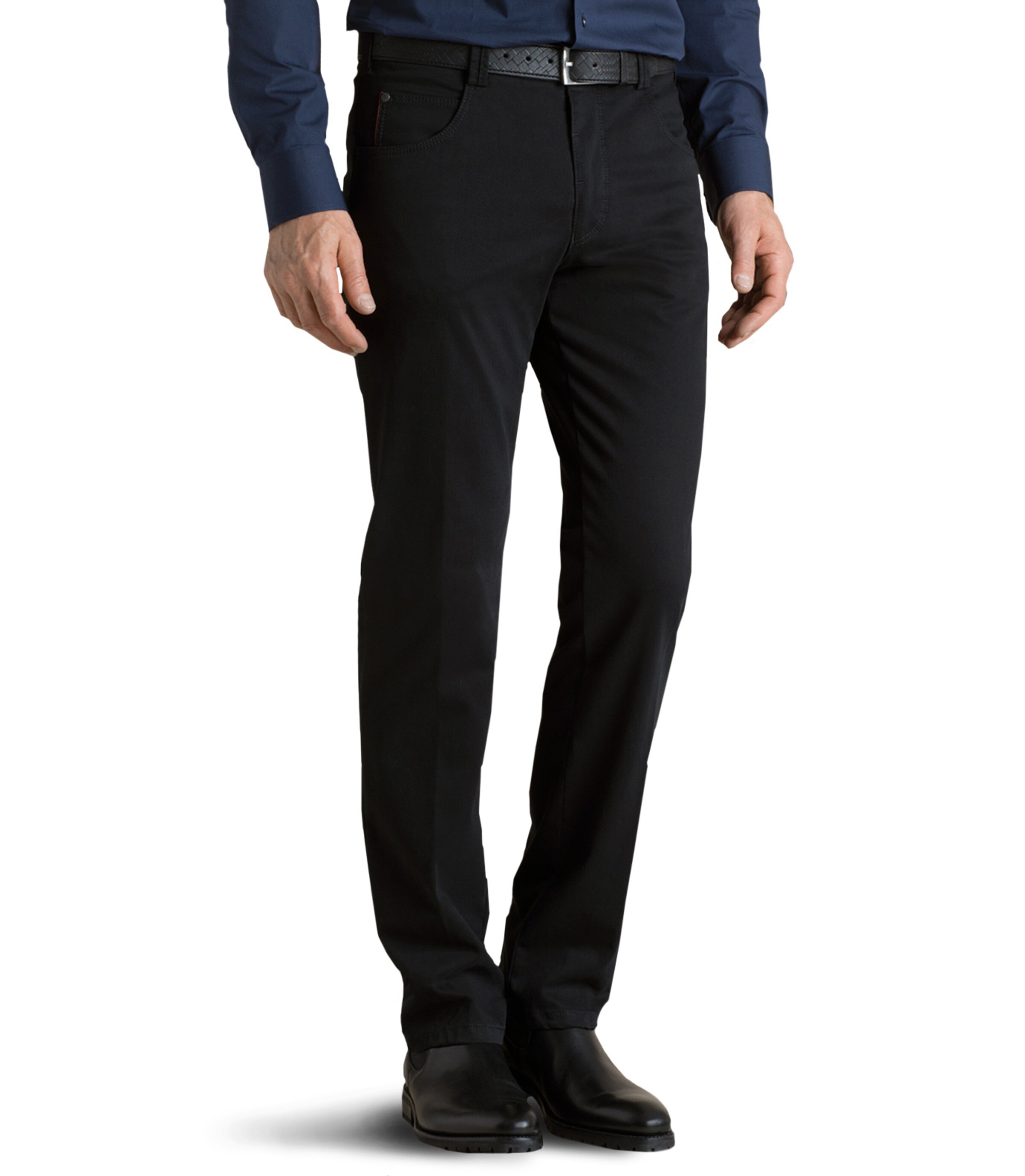 Pantalon chino 'Diego' Meyer Hosen en noir : devant