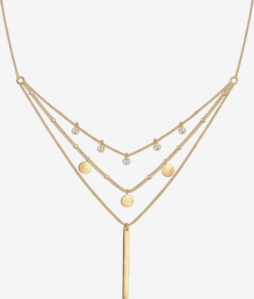 ELLI Necklace 'Geo, Layer' in Gold: front