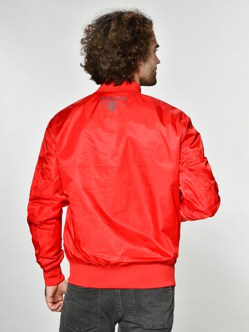 TOP GUN Bomberjacke ' Beast ' in Rot