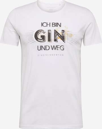 EINSTEIN & NEWTON - Ajuste regular Camiseta 'Gin Weg' en blanco: frente