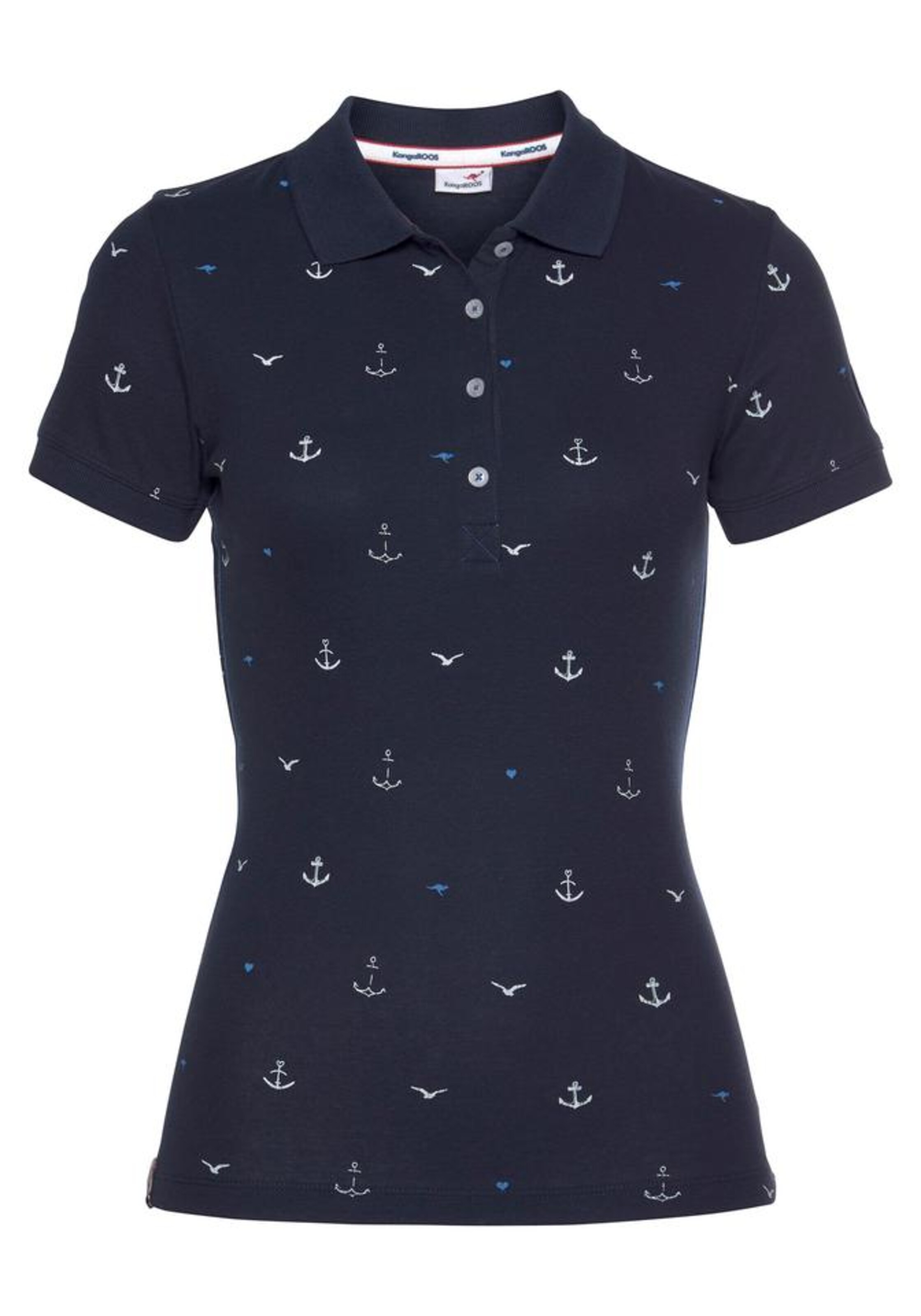 KangaROOS Poloshirt in Blau: Vorderseite