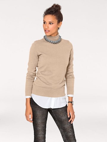 Pullover di heine in beige: frontale