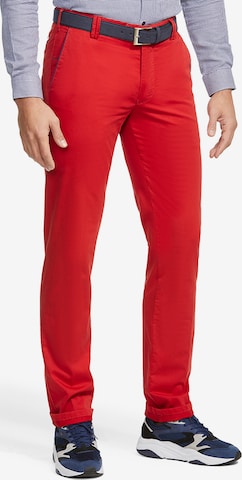 Meyer Hosen Chino Pants 'Pima Cotton' in Red: front