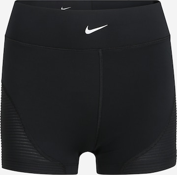 NIKE Skinny Sportbroek in Zwart: voorkant