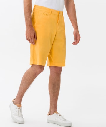 BRAX Regular Chino Pants 'Bari' in Yellow: front