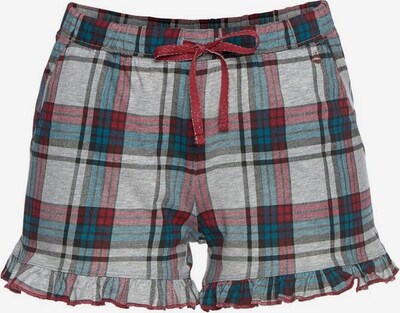 Pantaloni de pijama s.Oliver pe albastru / gri / roșu, Vizualizare produs