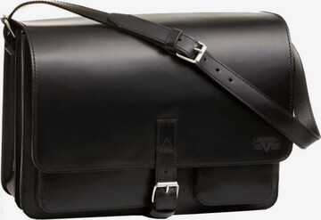 MIKA Document Bag in Black: front