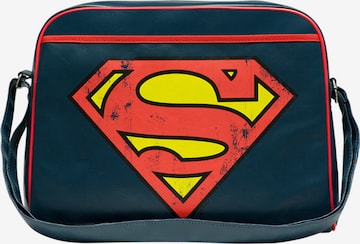 LOGOSHIRT Crossbody Bag 'Superman - Logo' in Blue: front