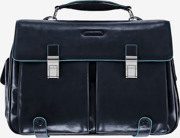 Piquadro Document Bag 'Blue Square' in Blue: front