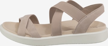 ECCO Sandaal in Beige: voorkant