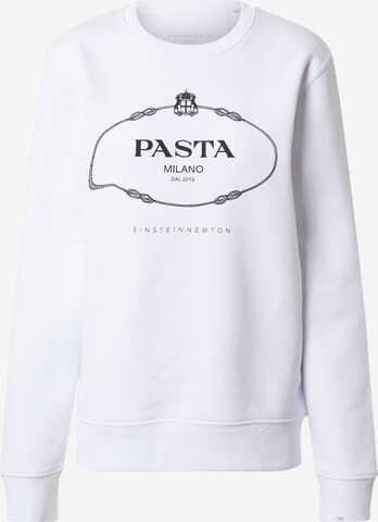 EINSTEIN & NEWTON Μπλούζα φούτερ 'Pasta Sweatshirt Klara Geist' σε λευκό: μπροστά