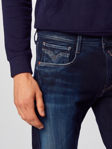 REPLAY Slimfit Jeans 'Anbass' i blå