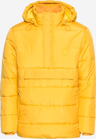 Urban Classics Zimní bunda – žlutá: přední strana