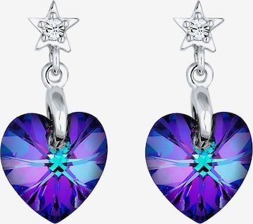 Boucles d'oreilles 'Herz' ELLI en violet : devant