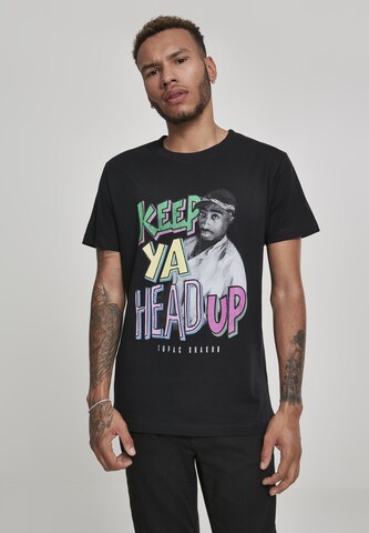 T-Shirt 'TuPac Keep Ya Head Up' Mister Tee en noir : devant