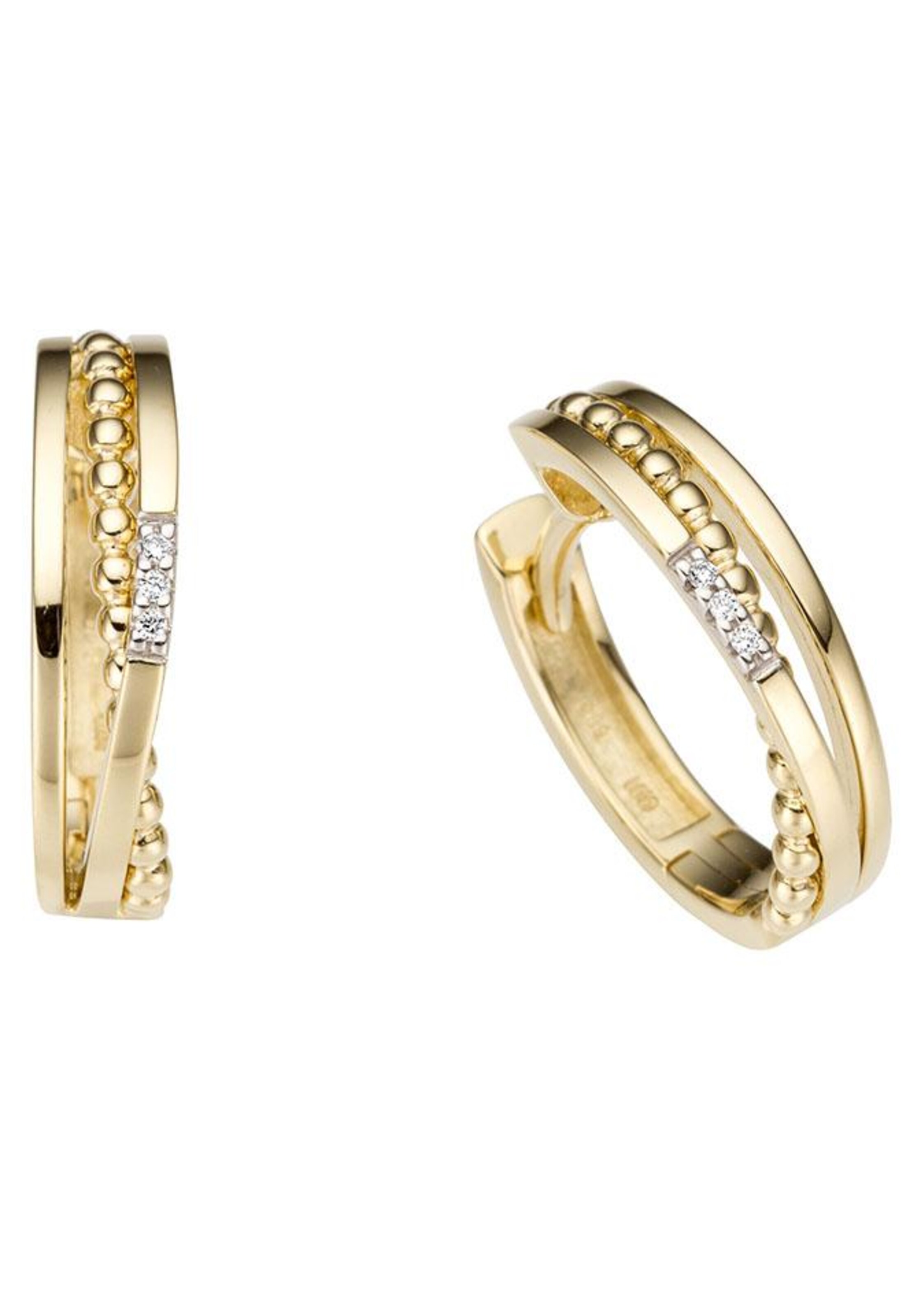 FIRETTI Creolen in Gold: Vorderseite