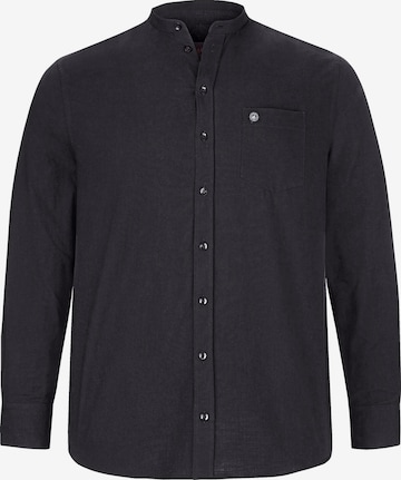 Jan Vanderstorm Regular fit Button Up Shirt 'Kallu' in Black: front