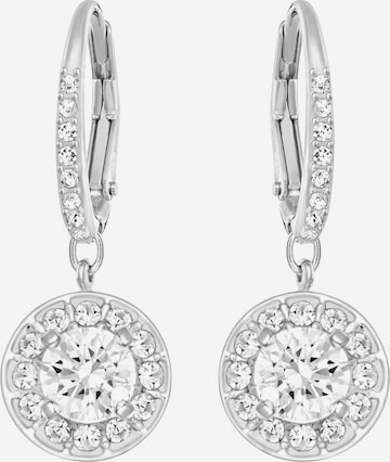 Swarovski - Pendientes 'Attract light' en plata: frente