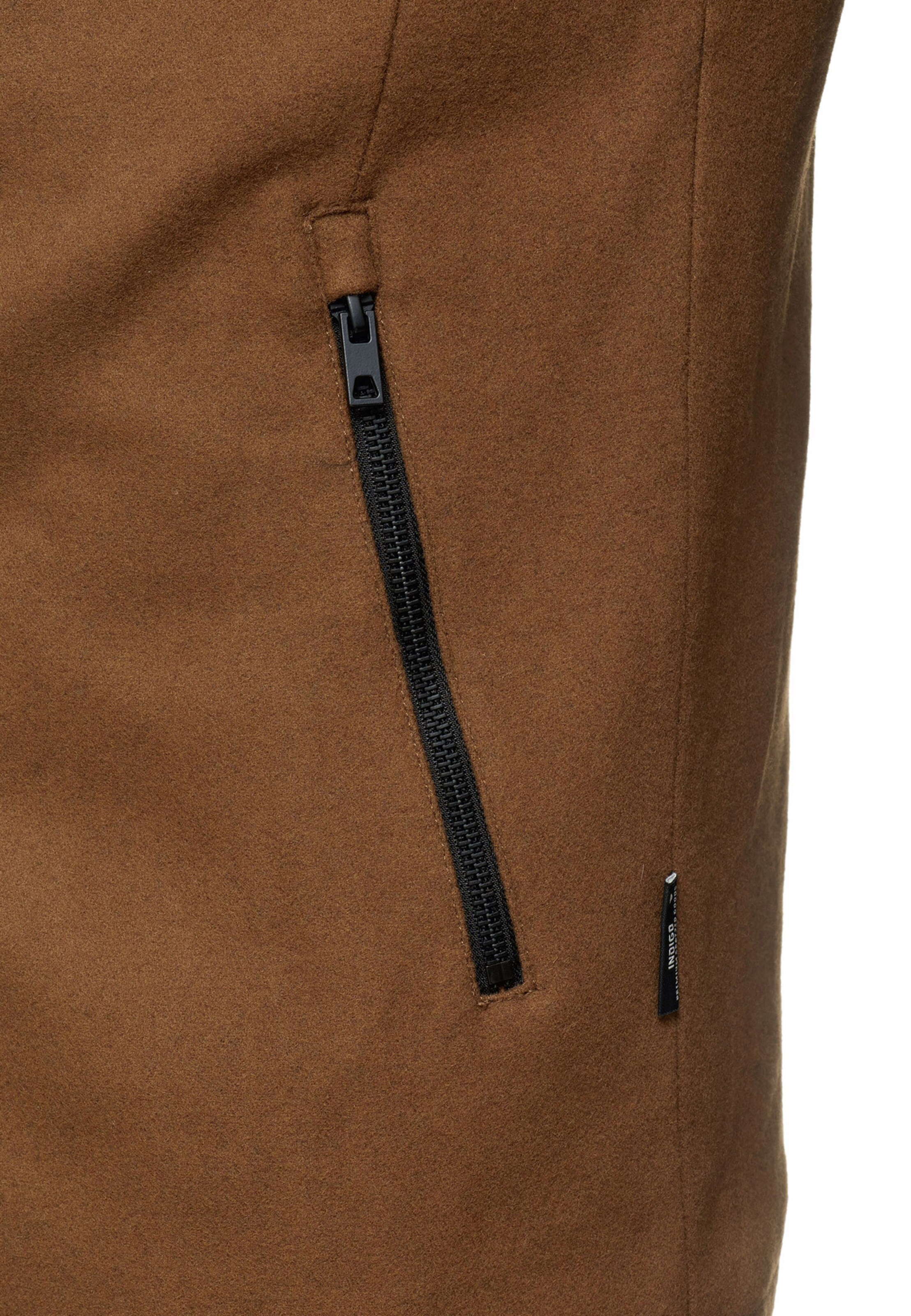 INDICODE JEANS Between-Seasons Coat 'Brittany' in Beige