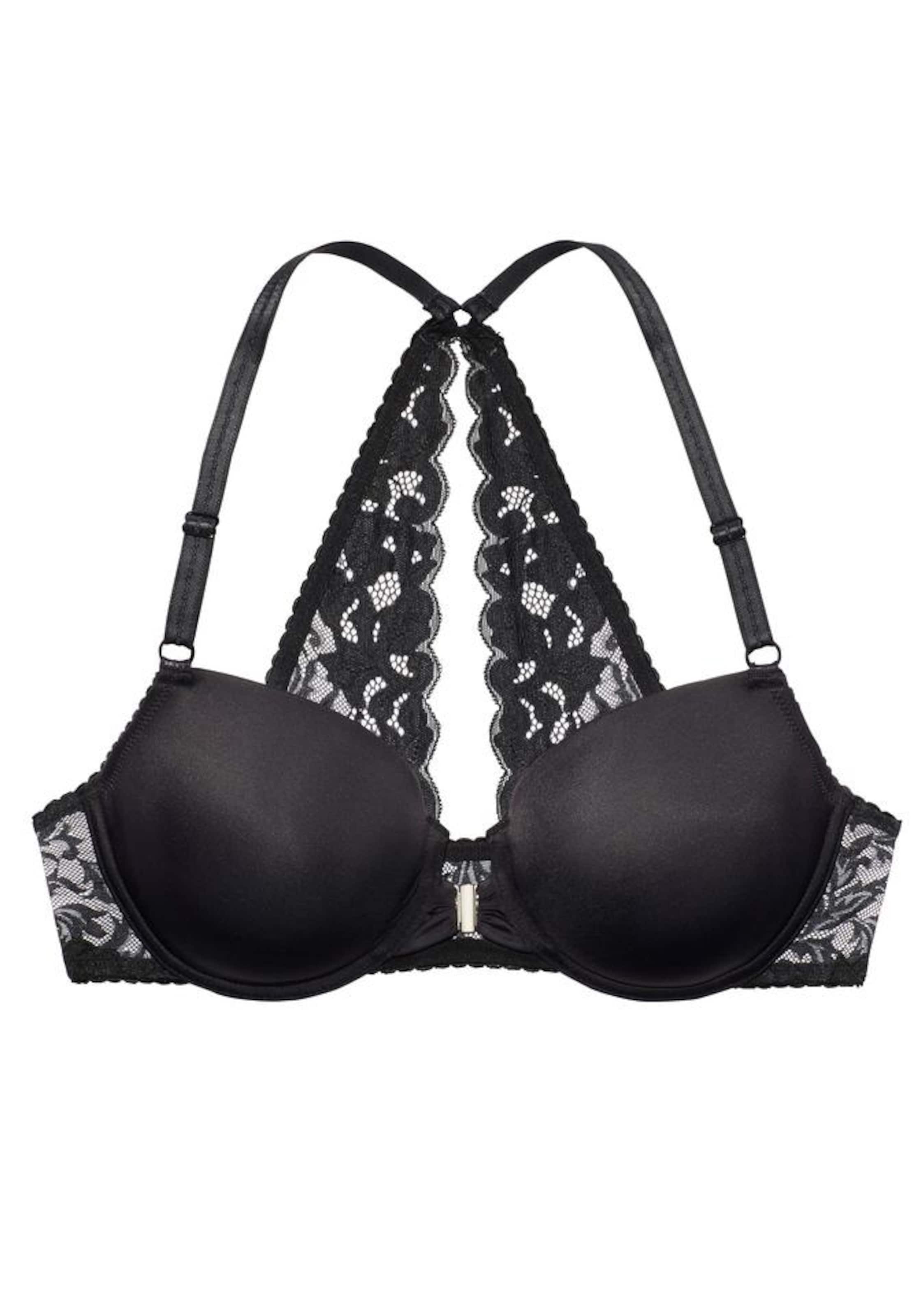 LASCANA Tričkové Podprsenka - Čierna: predná strana