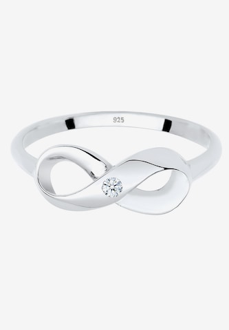Elli DIAMONDS Ring 'Infinity Stein' in Silver
