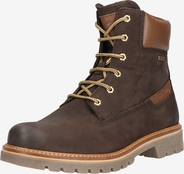 CAMEL ACTIVE Lace-Up Ankle Boots in Brown: front