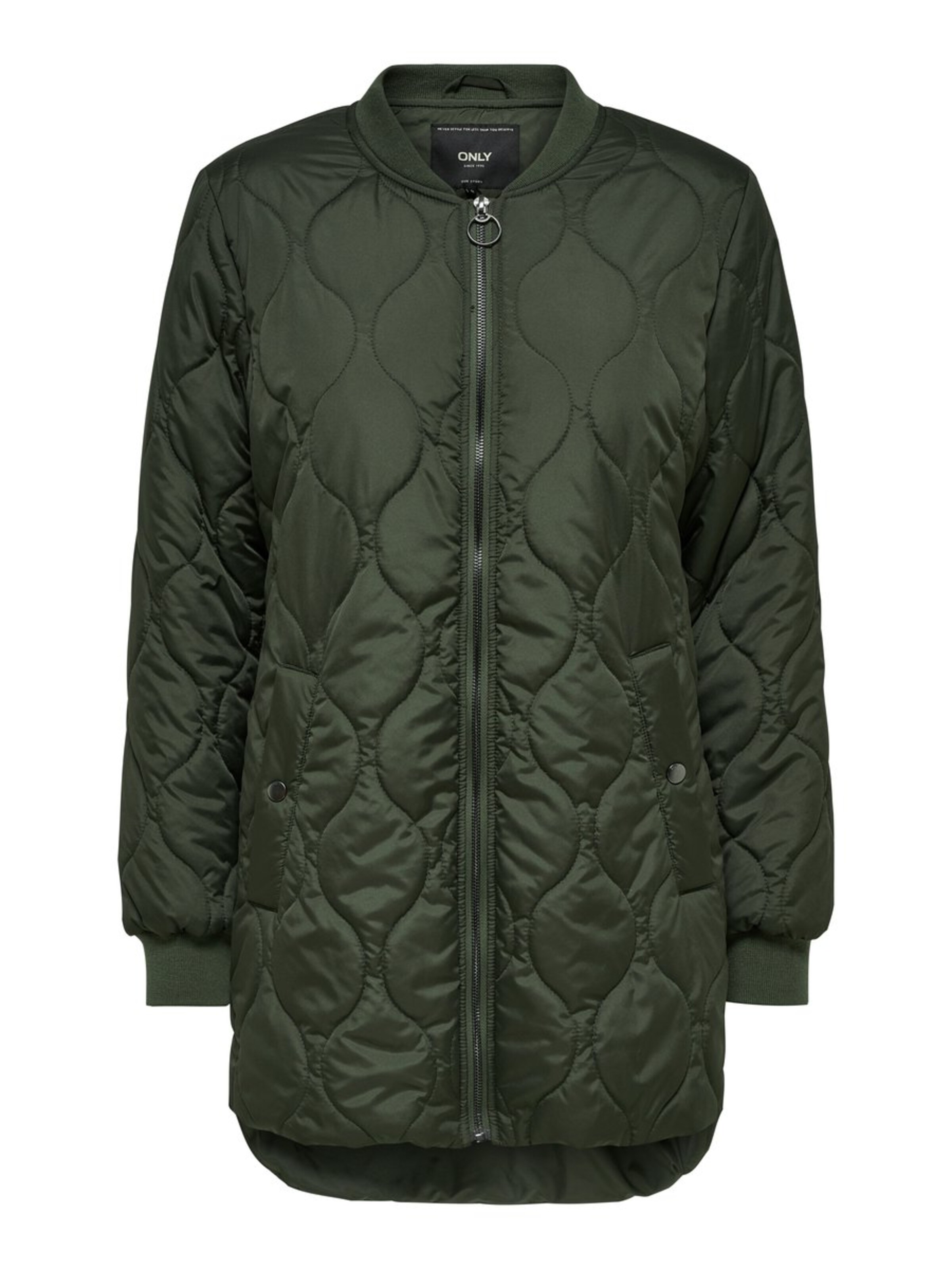 ONLY - Tussenjas in de kleur Donkergroen