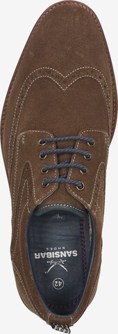 SANSIBAR Lace-Up Shoes in Brown