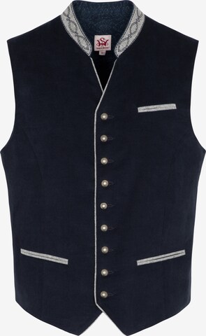 SPIETH & WENSKY Traditional Vest 'Nathan' in Blue: front