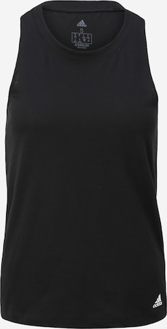ADIDAS PERFORMANCE Sporttop in Black: front