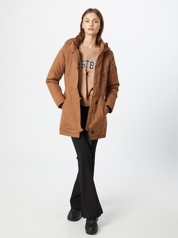 ONLY - Parka de inverno 'Iris' em castanho