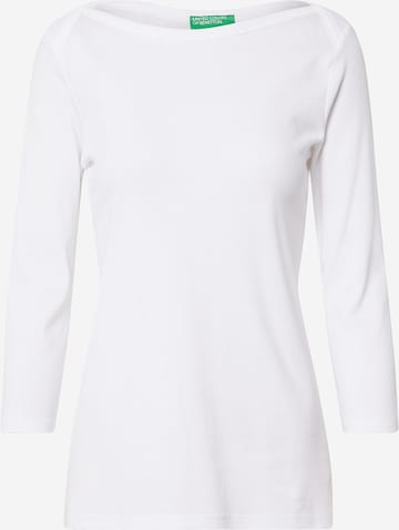 UNITED COLORS OF BENETTON Shirt in White: front