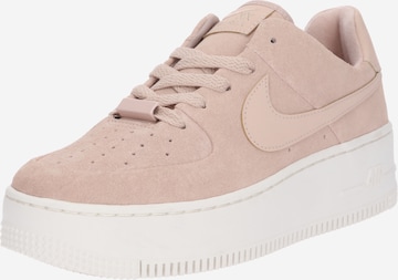 Nike Sportswear Trampki niskie 'Air Force 1 Sage' w kolorze różowy: przód